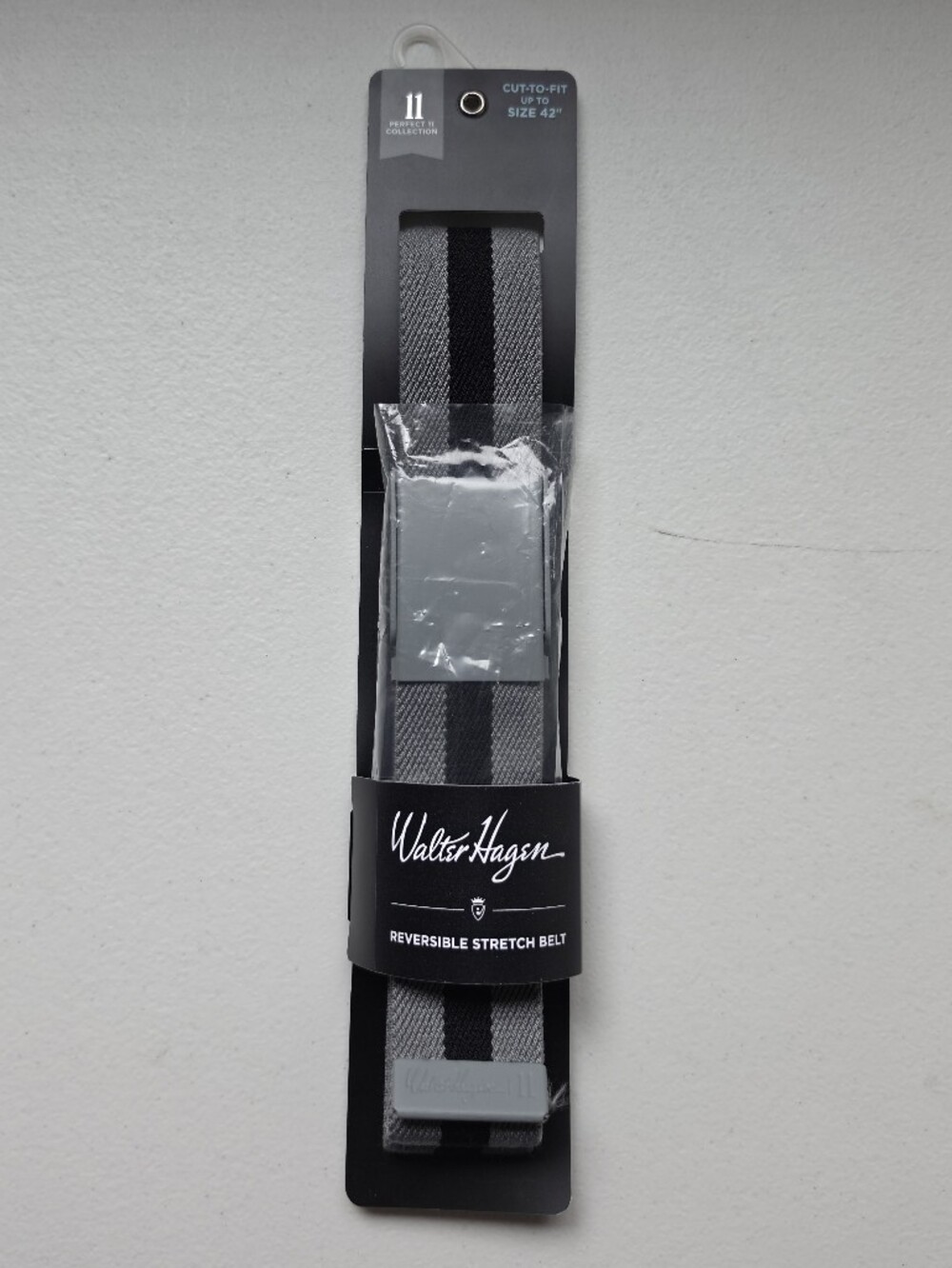 NWT Walter Hagen Reversible Stretch Belt Cut To Fit Up To 42"
